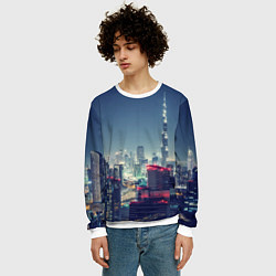 Свитшот мужской Дубай, цвет: 3D-белый — фото 2