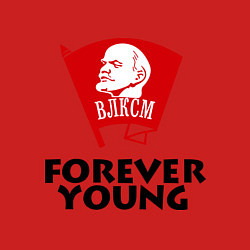 Свитшот хлопковый мужской ВЛКСМ, цвет: красный — фото 2