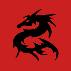 Свитшот хлопковый мужской Дракон, цвет: красный — фото 2