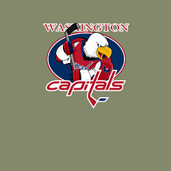 Свитшот хлопковый мужской Washington Capitals Hockey, цвет: авокадо — фото 2