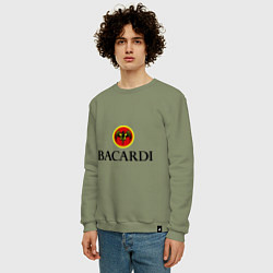 Свитшот хлопковый мужской Bacardi, цвет: авокадо — фото 2