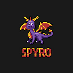 Свитшот хлопковый мужской Spyro: 8 bit, цвет: черный — фото 2