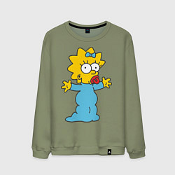 Мужской свитшот Maggie Simpson