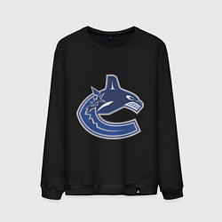 Свитшот хлопковый мужской Vancouver Canucks, цвет: черный