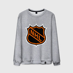 Свитшот хлопковый мужской NHL, цвет: меланж