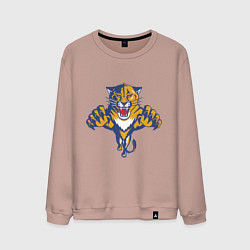 Свитшот хлопковый мужской Florida Panthers, цвет: пыльно-розовый