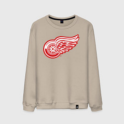 Свитшот хлопковый мужской Detroit Red Wings, цвет: миндальный