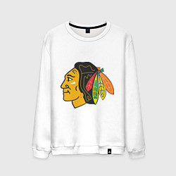 Свитшот хлопковый мужской Chicago Blackhawks, цвет: белый