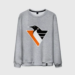 Свитшот хлопковый мужской Pittsburgh Penguins, цвет: меланж