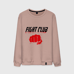 Свитшот хлопковый мужской Fight Club, цвет: пыльно-розовый