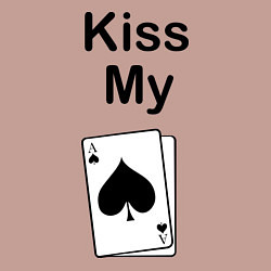 Свитшот хлопковый мужской Kiss my card, цвет: пыльно-розовый — фото 2