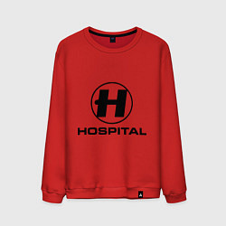 Свитшот хлопковый мужской Hospital, цвет: красный