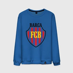 Свитшот хлопковый мужской Barca FCB, цвет: синий