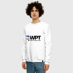 Свитшот хлопковый мужской WPT, цвет: белый — фото 2