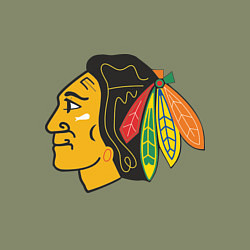 Свитшот хлопковый мужской Chicago Blackhawks, цвет: авокадо — фото 2