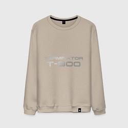 Свитшот хлопковый мужской Терминатор Т-800, цвет: миндальный
