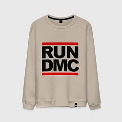 Свитшот хлопковый мужской Run DMC, цвет: миндальный