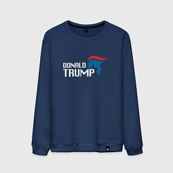 Свитшот хлопковый мужской Donald Trump Logo, цвет: тёмно-синий