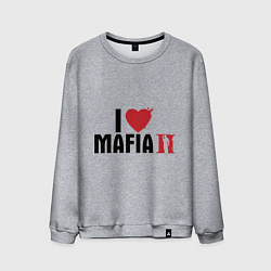 Свитшот хлопковый мужской I love Mafia 2, цвет: меланж