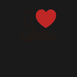 Свитшот хлопковый мужской Носи усы! Wear mustache!, цвет: черный — фото 2