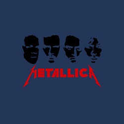 Свитшот хлопковый мужской Metallica (Лица), цвет: тёмно-синий — фото 2