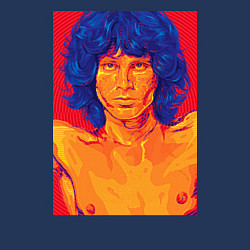 Свитшот хлопковый мужской Джим Моррисон, цвет: тёмно-синий — фото 2