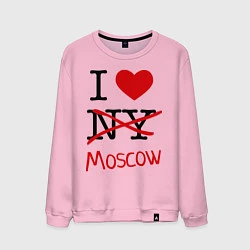 Мужской свитшот I love Moscow