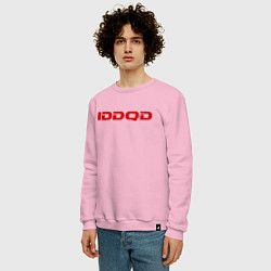 Свитшот хлопковый мужской IDDQD Doom, цвет: светло-розовый — фото 2