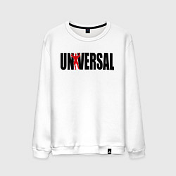 Свитшот хлопковый мужской Universal bodybilding, цвет: белый