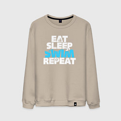 Мужской свитшот Eat sleep swim repeat