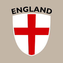 Свитшот хлопковый мужской England Shield, цвет: миндальный — фото 2
