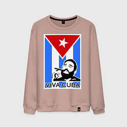 Мужской свитшот Fidel: Viva, Cuba!