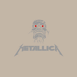 Свитшот хлопковый мужской Metallica scool, цвет: миндальный — фото 2