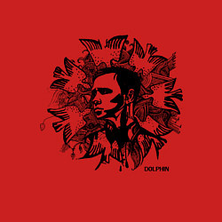 Свитшот хлопковый мужской Dolphin: Birds, цвет: красный — фото 2