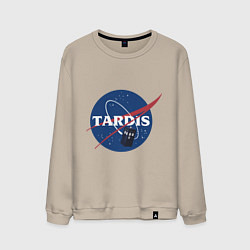 Свитшот хлопковый мужской Tardis NASA, цвет: миндальный