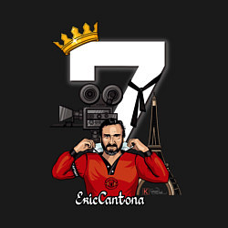 Свитшот хлопковый мужской Eric Cantona 07: King, цвет: черный — фото 2