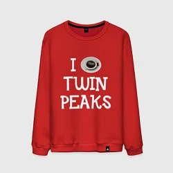 Мужской свитшот I love Twin Peaks