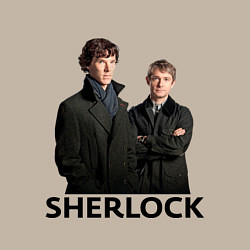 Свитшот хлопковый мужской Sherlock, цвет: миндальный — фото 2