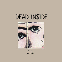 Свитшот хлопковый мужской Dead Inside, цвет: миндальный — фото 2