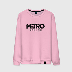 Свитшот хлопковый мужской Metro Exodus, цвет: светло-розовый