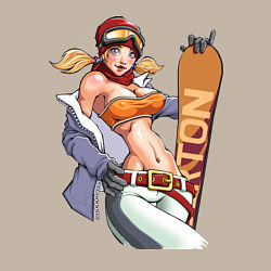 Свитшот хлопковый мужской Секси гел борд, цвет: миндальный — фото 2