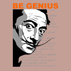 Свитшот хлопковый мужской Dali: Be Genius, цвет: пыльно-розовый — фото 2