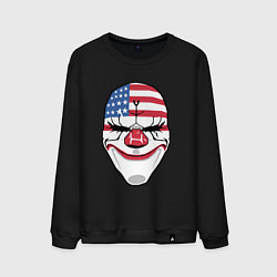 Свитшот хлопковый мужской American Mask, цвет: черный