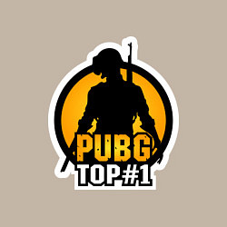 Свитшот хлопковый мужской PUBG Top 1, цвет: миндальный — фото 2