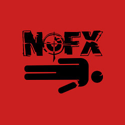 Свитшот хлопковый мужской NOFX crushman, цвет: красный — фото 2