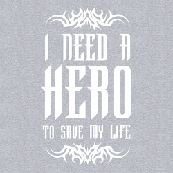 Свитшот хлопковый мужской Skillet: I need a Hero, цвет: меланж — фото 2