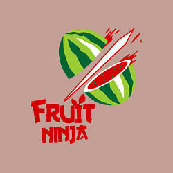 Свитшот хлопковый мужской Fruit Ninja, цвет: пыльно-розовый — фото 2