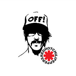 Свитшот хлопковый мужской Red Hot Chili Peppers: Off, цвет: белый — фото 2