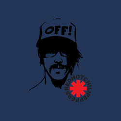 Свитшот хлопковый мужской Red Hot Chili Peppers: Off, цвет: тёмно-синий — фото 2