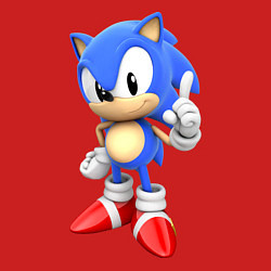 Свитшот хлопковый мужской Classic Sonic, цвет: красный — фото 2